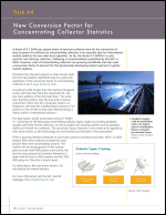 Task 64: New Conversion Factor for Concentrating Collector Statistics